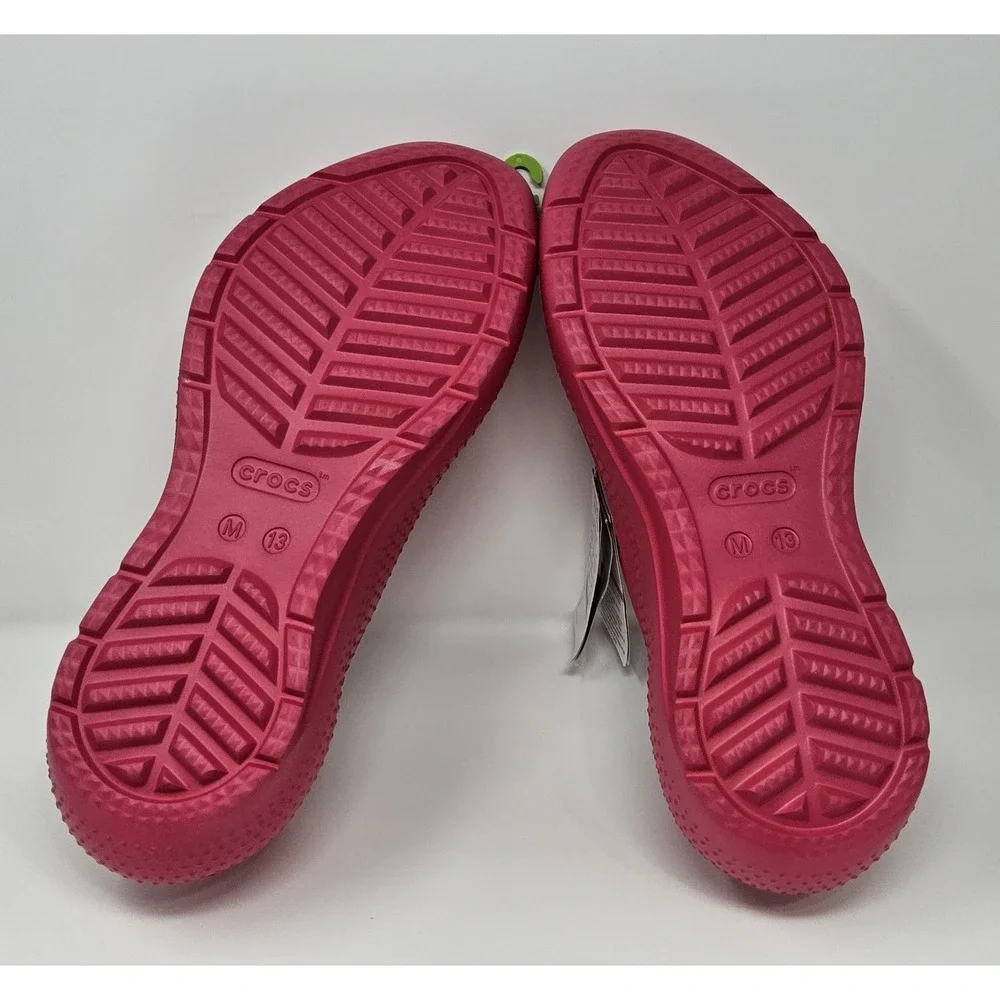 Crocs Shoes Clogs‎ Mens 13 NEW Classic Sneaker Dragon Fruit Pink Platform Chunky